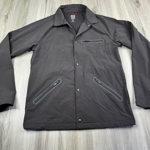 Topo Designs Stretch Snap Front Technical Shirt Jacket Men’s Small Black